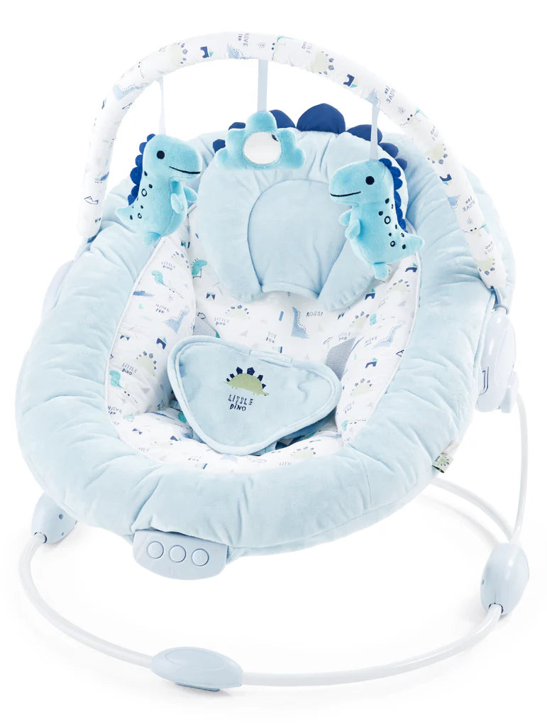 Soft Padded LADIDA Blue Dinosaur Baby Bouncer