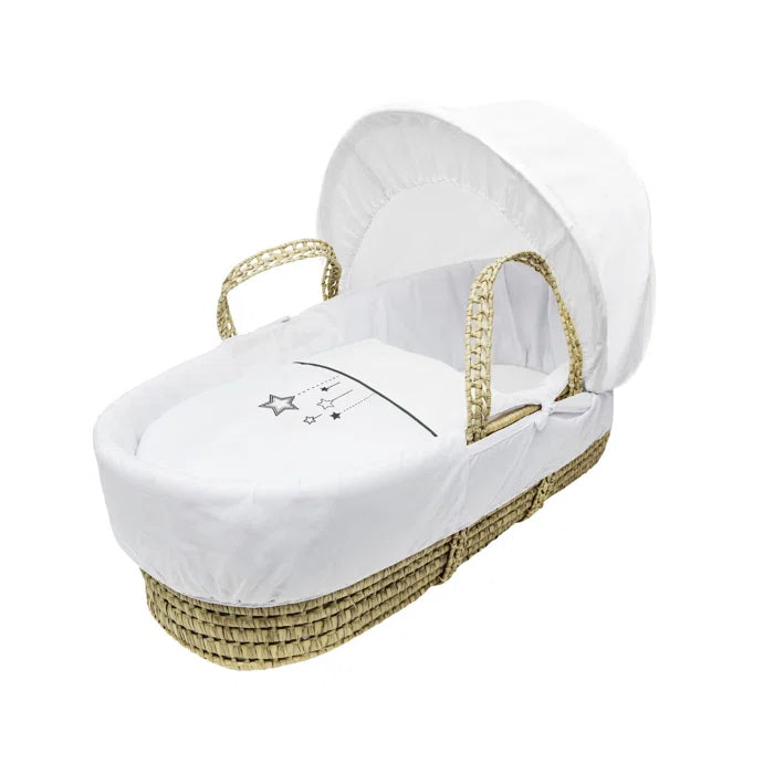 Wish Upon a Star Palm Moses Basket with Bedding