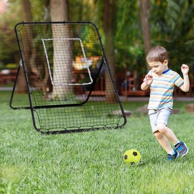 Outdoor Kids Adaline Metal Soccer Rebounder -(Black)