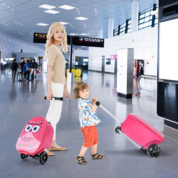 Travel and Adventure Kids Luggae Storage Bag - Pink