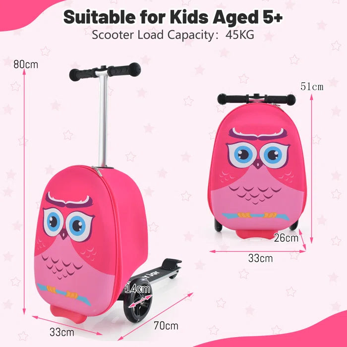 Travel and Adventure Kids Luggae Storage Bag - Pink