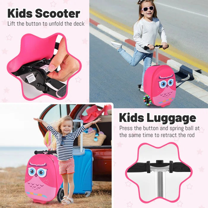 Travel and Adventure Kids Luggae Storage Bag - Pink