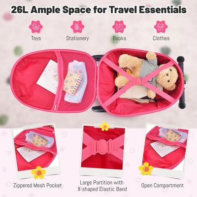 Travel and Adventure Kids Luggae Storage Bag - Pink