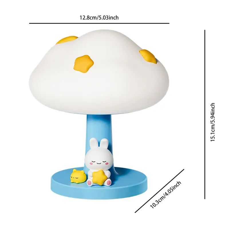 Cloud Night Light Silicone Pat Light Cute Bedroom Sleeping Bedside Lamp