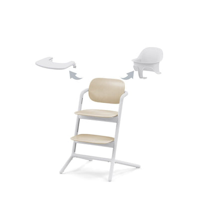 Baby High Chair LEMO 3-in-1 Set High Chair - Sand White