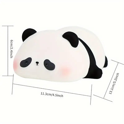 Night Light Adorable Panda Led With Touch Control-Dimmable, Usb Rechargeable Desk Lamp