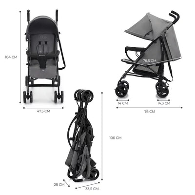 Light Weight Umbrella Buggy TIK  Stroller - Gray, Green