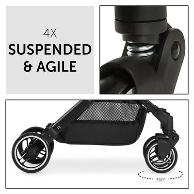 Light, Safe and Compact Hauck Travel N Care Stroller - Black