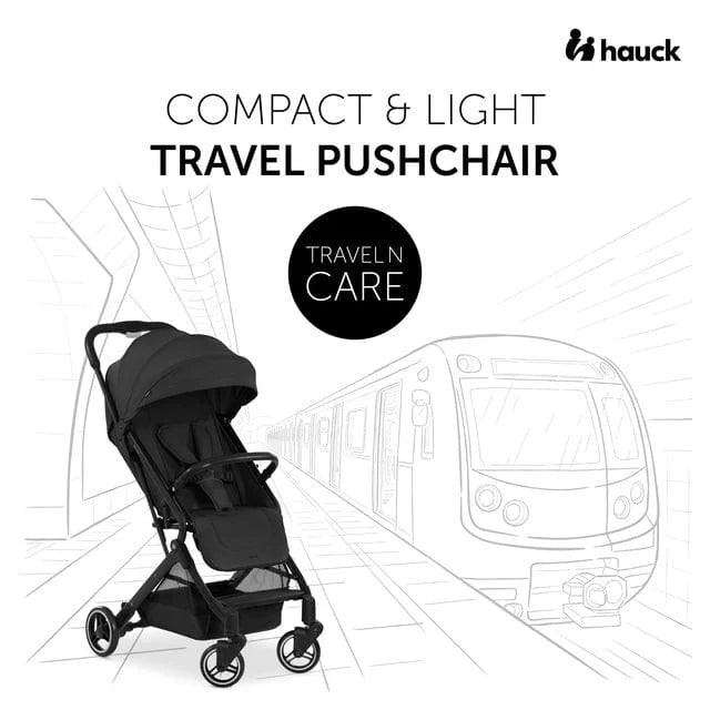 Light, Safe and Compact Hauck Travel N Care Stroller - Black