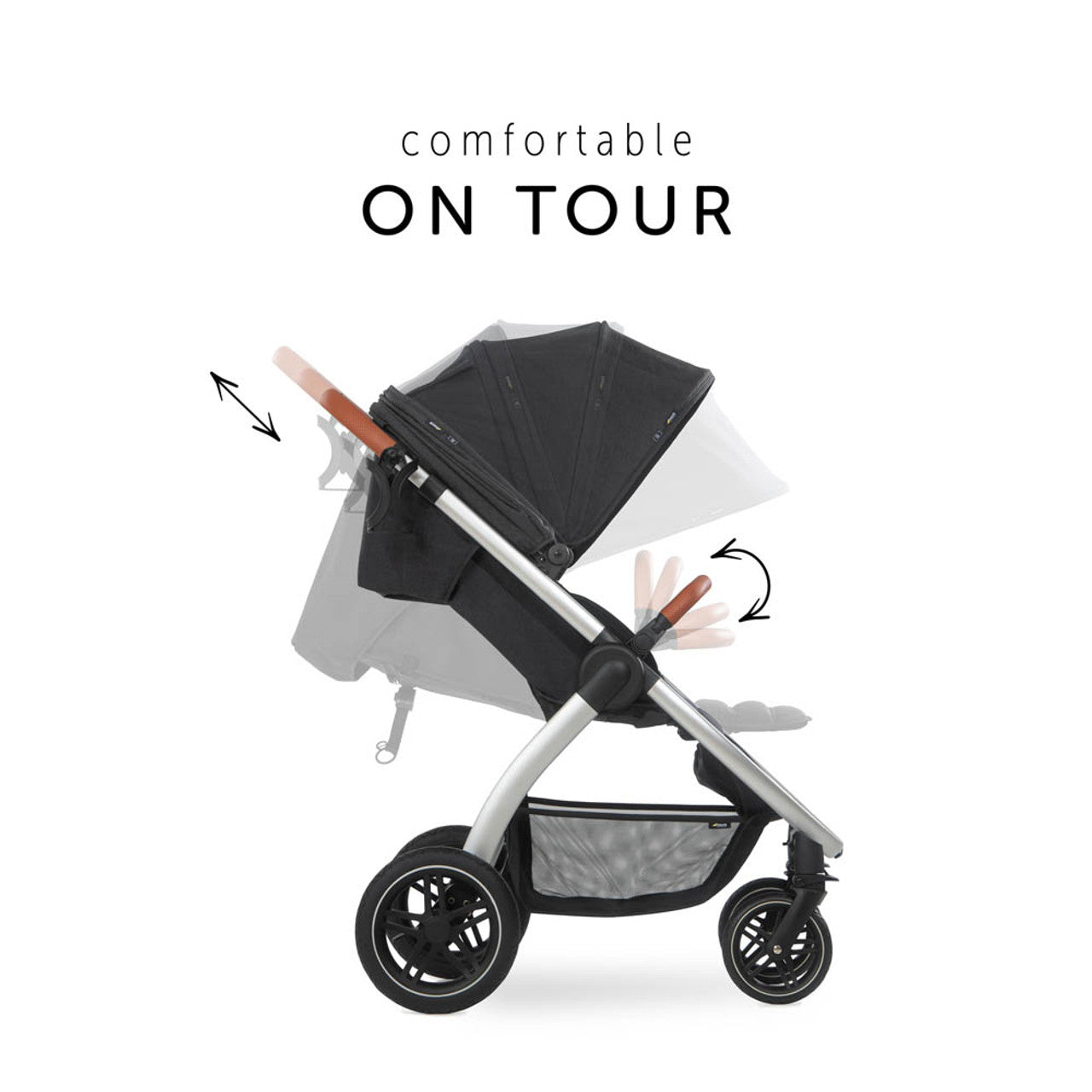 Stylish Urban Hauck Uptown Pushchair - Melange Black