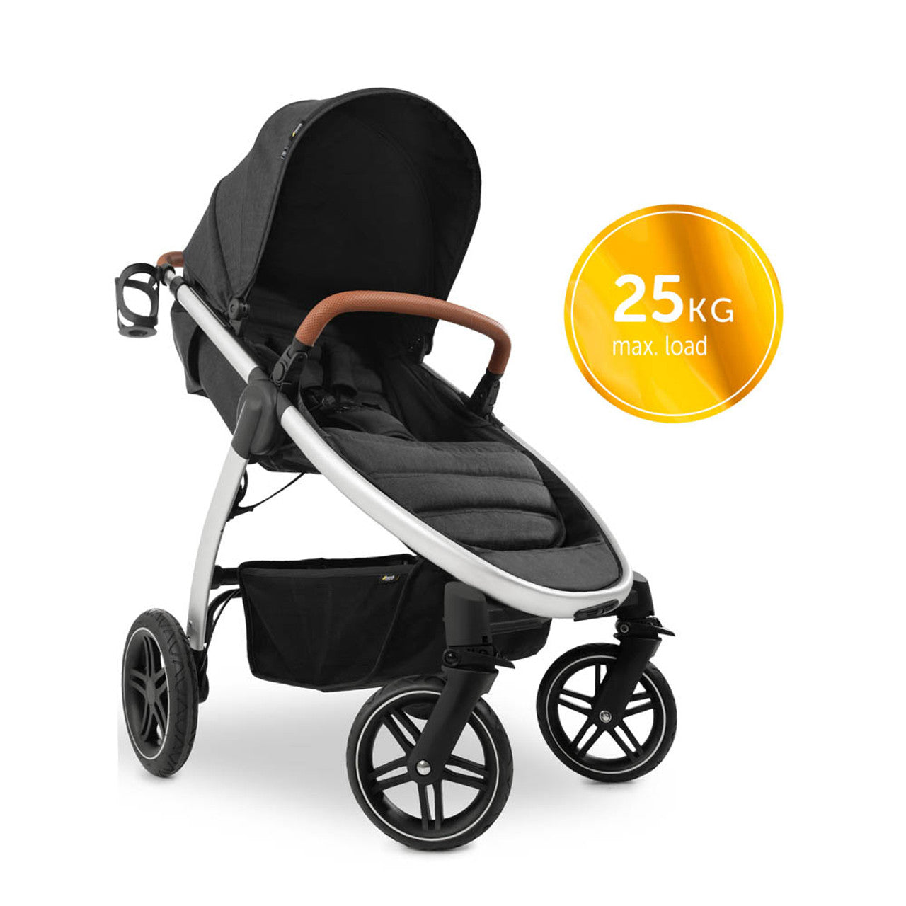 Stylish Urban Hauck Uptown Pushchair - Melange Black