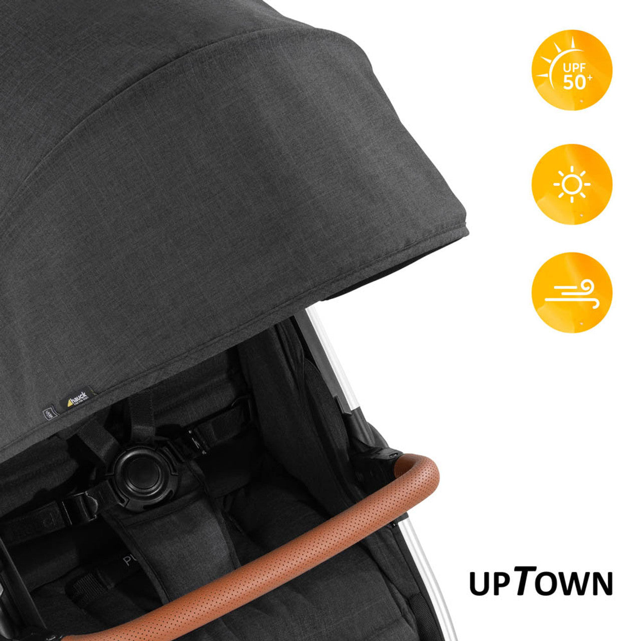 Stylish Urban Hauck Uptown Pushchair - Melange Black