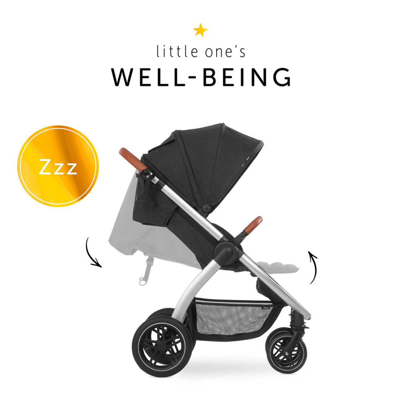 Stylish Urban Hauck Uptown Pushchair - Melange Black