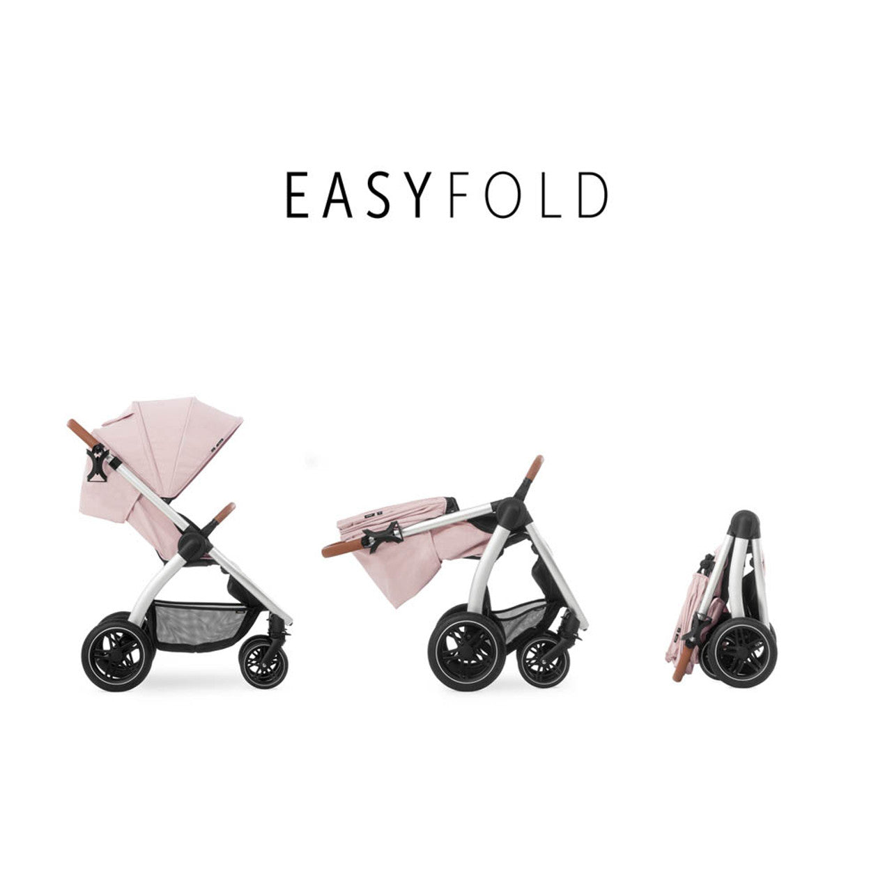 Stylish Uptown Hauck Pushchair - Melange Rose