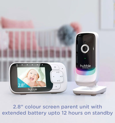 Hubble Nursery Pal Essentials Baby Monitor in White