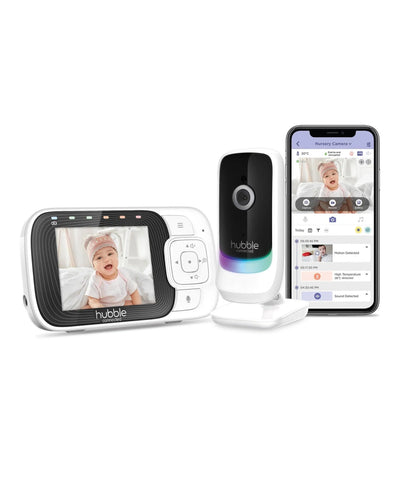 Hubble Nursery Pal Essentials Baby Monitor in White