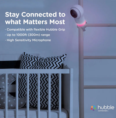 Hubble Nursery Pal Glow+ Baby Monitor in White