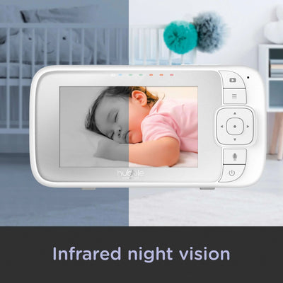 Hubble Nursery View Select Baby Monitor in White