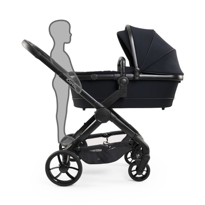 Premium iCandy Peach 7 Pushchair & Maxi Cosi Pebble 360 PRO Travel System Bundle | Black Edition