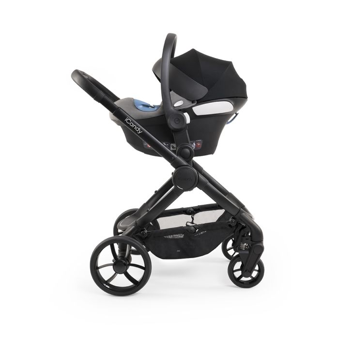 Premium iCandy Peach 7 Pushchair & Maxi Cosi Pebble 360 PRO Travel System Bundle | Black Edition