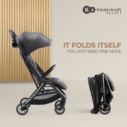 Comfort and Lightweight Nubi 2 Compact Stroller - Grey