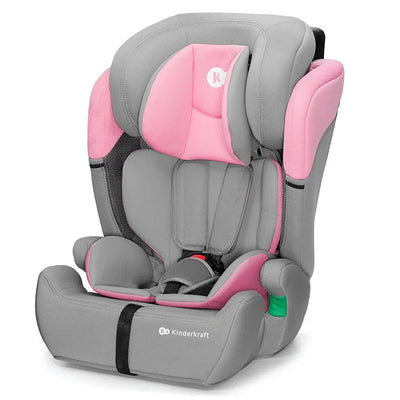 Toddler Car seat COMFORT UP i-Size - Black, Pink, Gray, Green. Happy Shapes