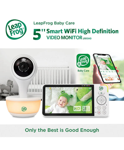 LeapFrog LF815HD 5' Smart Video Baby Monitor with Colour Night Vision – White