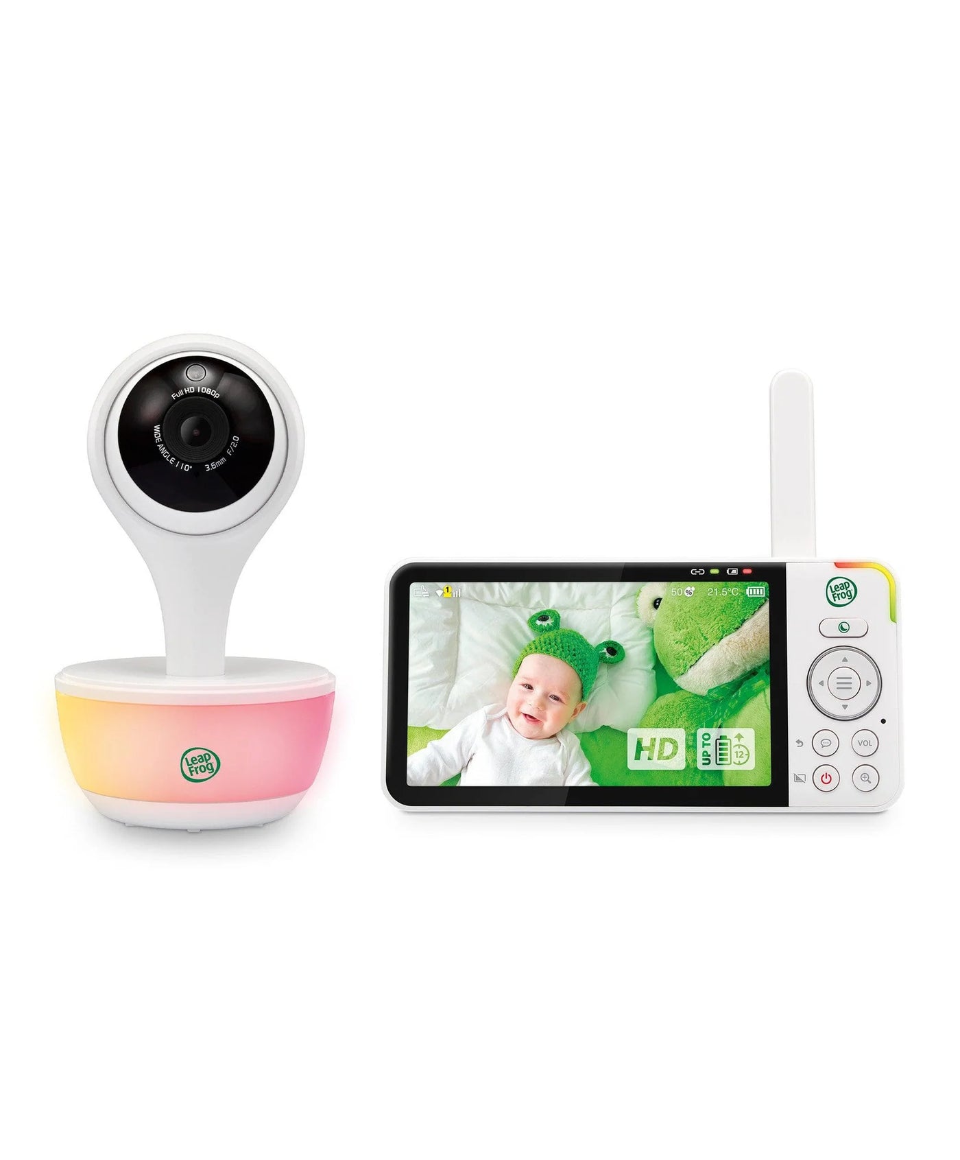 LeapFrog LF815HD 5' Smart Video Baby Monitor with Colour Night Vision – White