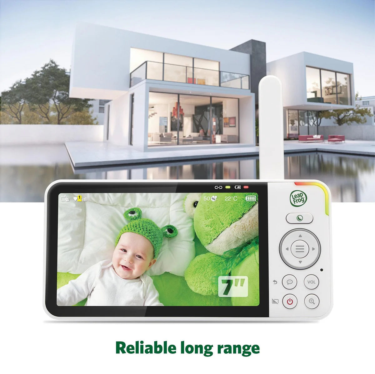 LeapFrog LF920HD 7' Video Baby Monitor with Colour Night Vision – White