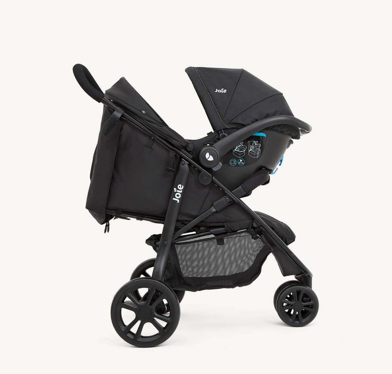 Stroller Joie Litetrax 3 Wheel Stroller - Coal