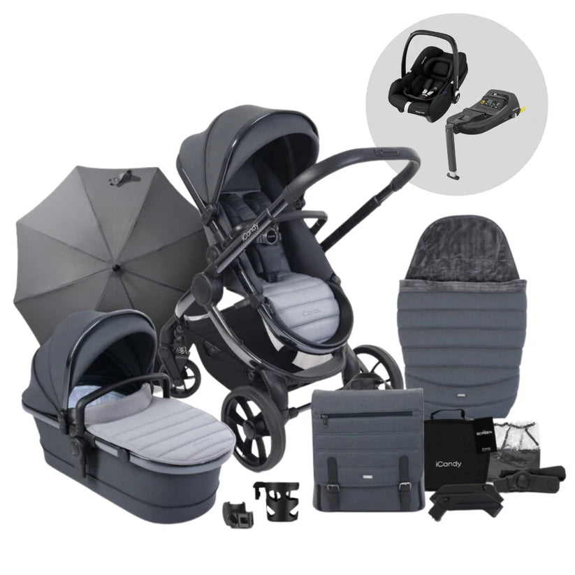 New iCandy Peach 7 Pushchair & Maxi Cosi Cabriofix i-Size Bundle - 6 colors Available