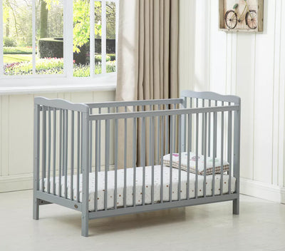 Baby Cot Crib With Water repellent MattressMCC® Grey Brooklyn Grey