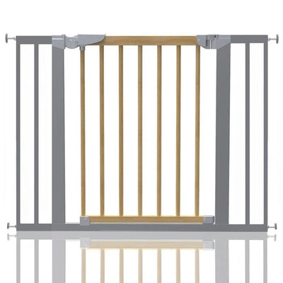 Symple Stuff Beechwood and Metal Safety Baby Gate