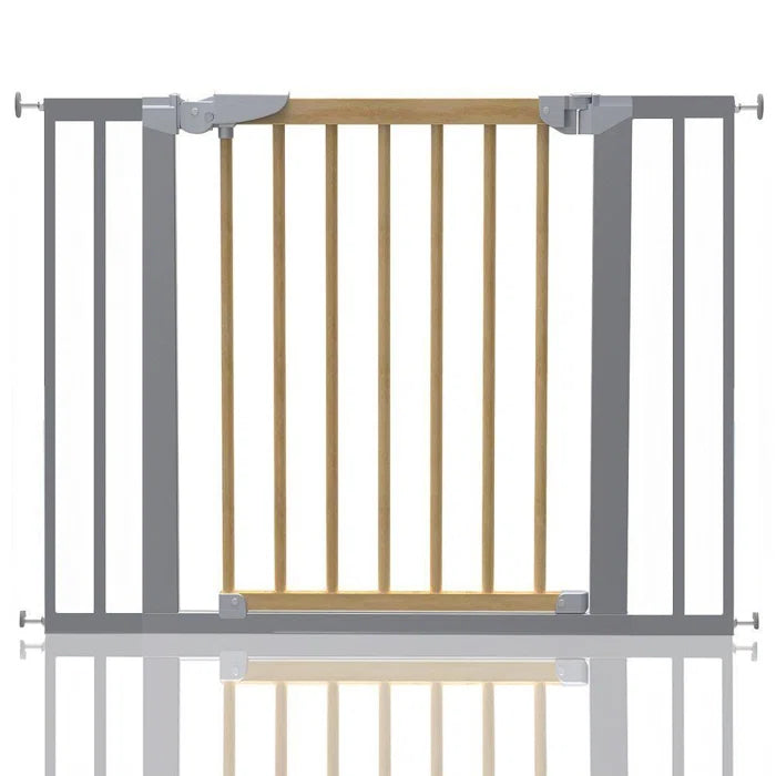 Symple Stuff Beechwood and Metal Safety Baby Gate