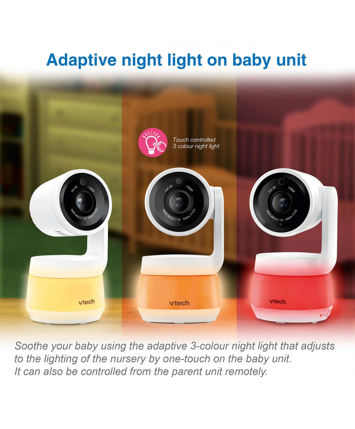 VTech RM7767HD Smart 7-inch Video Baby Monitor