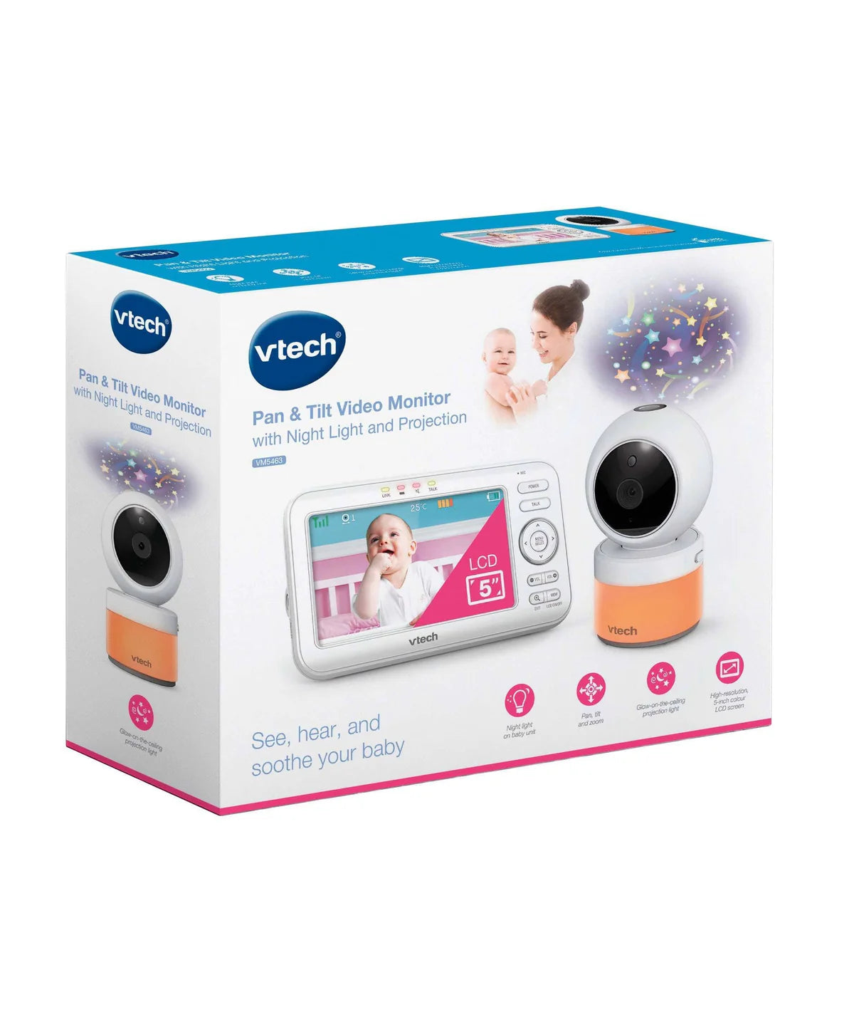 VTech VM5463 Video Baby Monitor – White